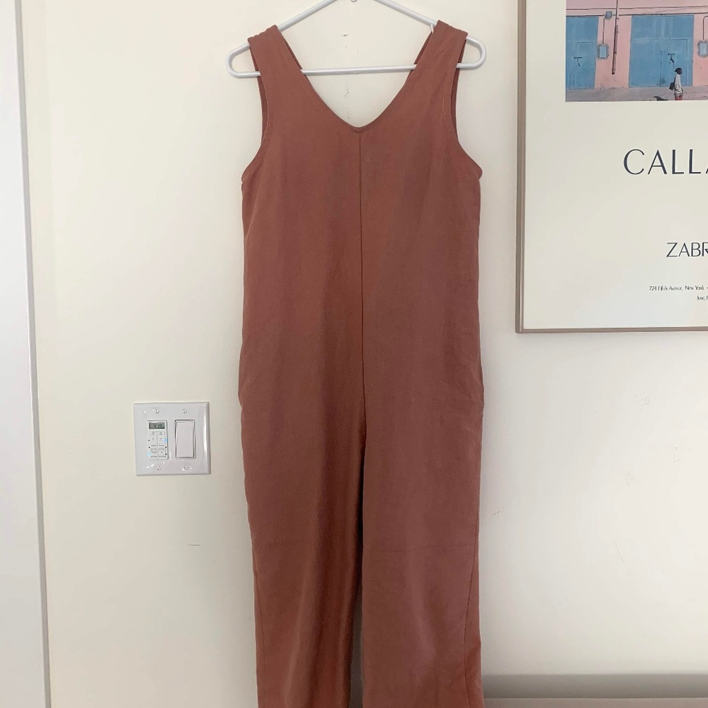 Aliya Wanek dusty rose jumpsuit